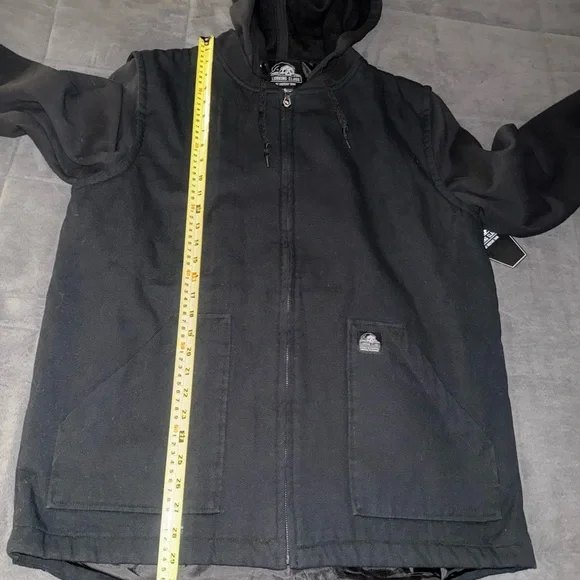 Lurking Class Men's Black Heavy Hooded Jacket Size Large New with tags Zumiez - Picture 6 of 10